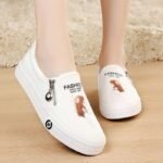 Autumn flat slip canvas shoes female student's Korean Shoes - Image 9