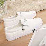 Autumn flat slip canvas shoes female student's Korean Shoes - Image 8