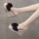 2025 Summer Edition New Style Wedge Flower  High Heel - Image 8