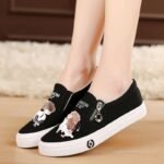 Autumn flat slip canvas shoes female student's Korean Shoes - Image 13