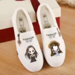 Autumn flat slip canvas shoes female student's Korean Shoes - Image 3