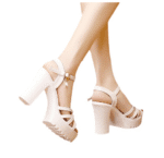 New high-heeled sandals with thick heels and waterproof platform, - Image 4