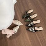 New Chinese Embroidery Baotou Half Slippers Women's Summer - Image 7