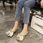 Fish mouth pearl half slippers for women summer - Image 6