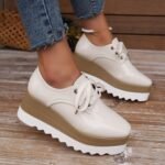 European and American thick-soled platform shoes for women autumn - Image 8