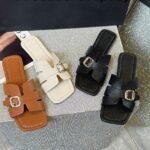 Foreign trade 2025 summer new square head cross Slipper - Image 14
