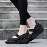 Hand-woven shoes for women 2025 season daily fashion casual woven - Image 5