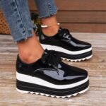 European and American thick-soled platform shoes for women autumn - Image 5