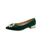 Green wedding shoes, wedding bridal shoes, Xiuhe dress shoes, - Image 4