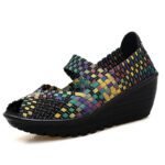 Hand-woven shoes for women 2025 season daily fashion casual woven - Image 2